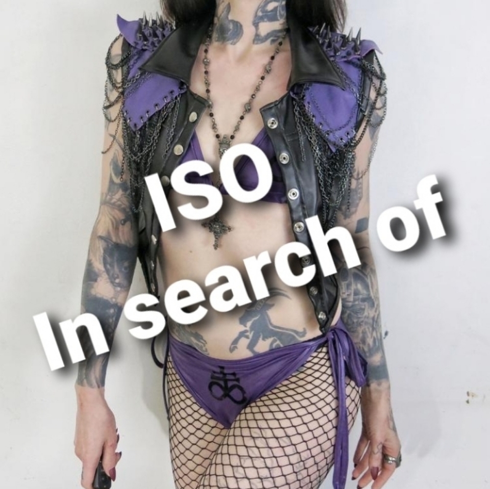 ISO King Diamond Leather Vest From Hell Couture